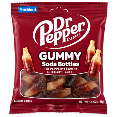 Dr Pepper Gummy Soda Bottles 4.5oz - 12 Pack