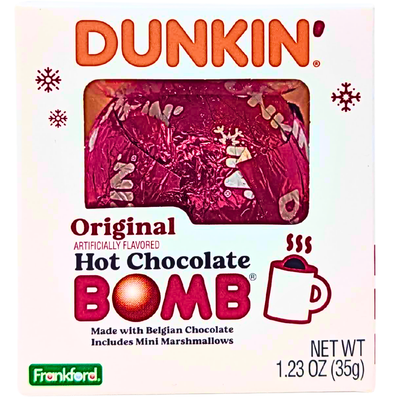 Dunkin' Original Hot Chocolate Bomb 1.23oz - 12 Pack