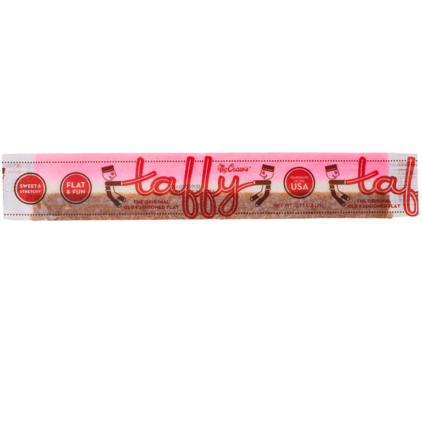 McCraw's Flat Taffy Orange Neapolitan - 24 Pack