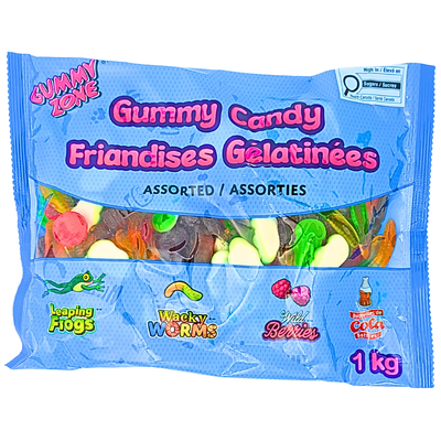 Gummy Zone Assorted Gummies 1kg - 1 Pack