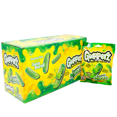 Gupperz Poppin' Pickles Gummies 2.54oz - 12 Pack
