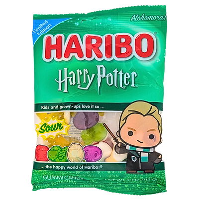 Haribo Harry Potter Sour Draco Malfoy 4oz - 12 Pack