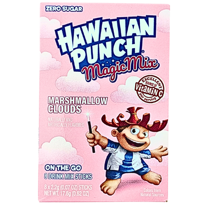 Hawaiian Punch Singles To Go Zero Sugar - Magic Mix Marshmallow Clouds 17.6g - 12 Pack