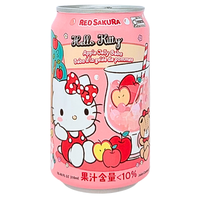 Hello Kitty Apple Jelly Boba 310mL - 24 Pack