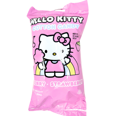 Hello Kitty Cotton Candy Cherry Strawberry 3.1oz - 12 Pack