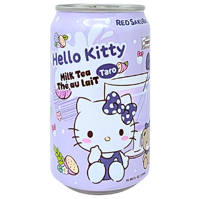 Hello Kitty Milk Tea Taro 310mL - 24 Pack