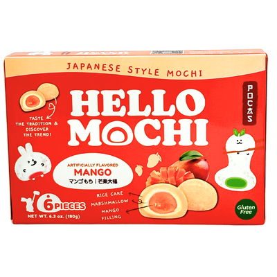 Hello Mochi Mango - 6.3oz - 12 Pack
