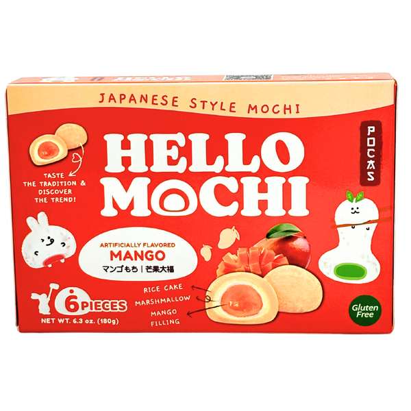 Hello Mochi Mango - 6.3oz - 12 Pack