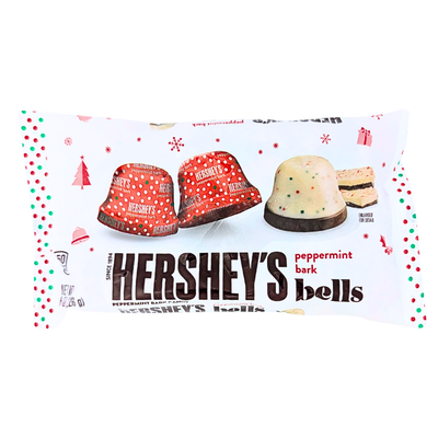 Hershey's Christmas Peppermint Bark Bells 8oz - 18 Bag