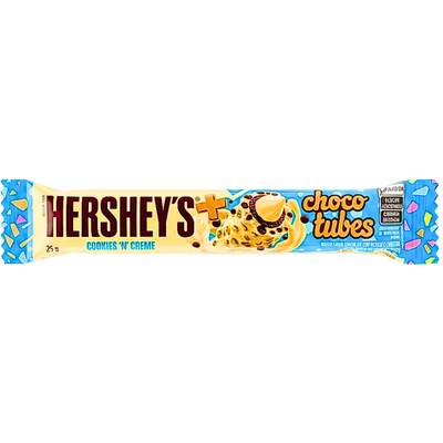 Hershey's Cookies 'n' Cream Choco Tubes 25g (Brazil) - 15 Pack