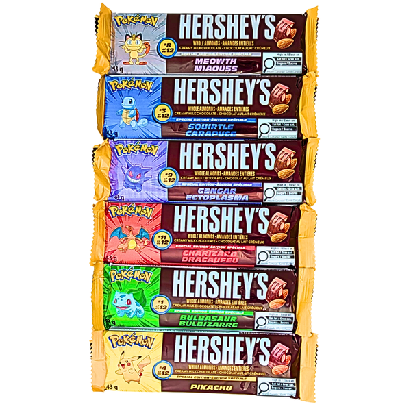 Hershey's Milk Chocolate with Almonds Pokemon 43g - 24 Pack