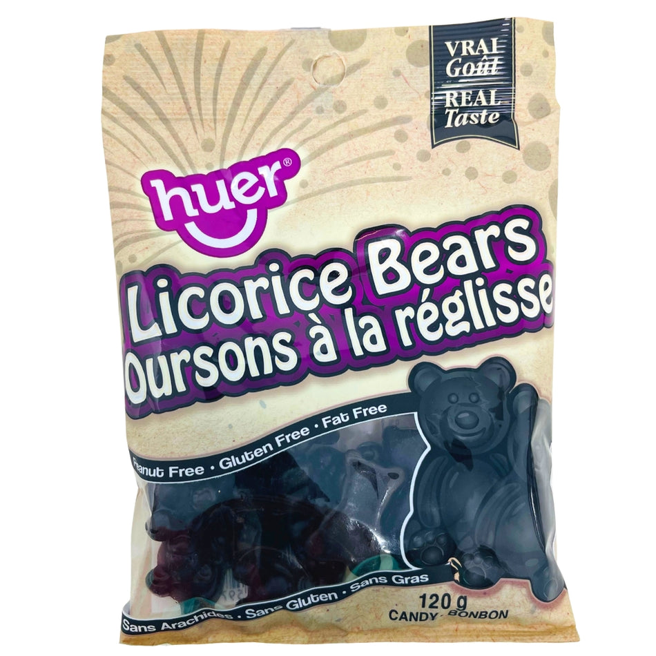 Huer Licorice Bears 120g - 24 Pack