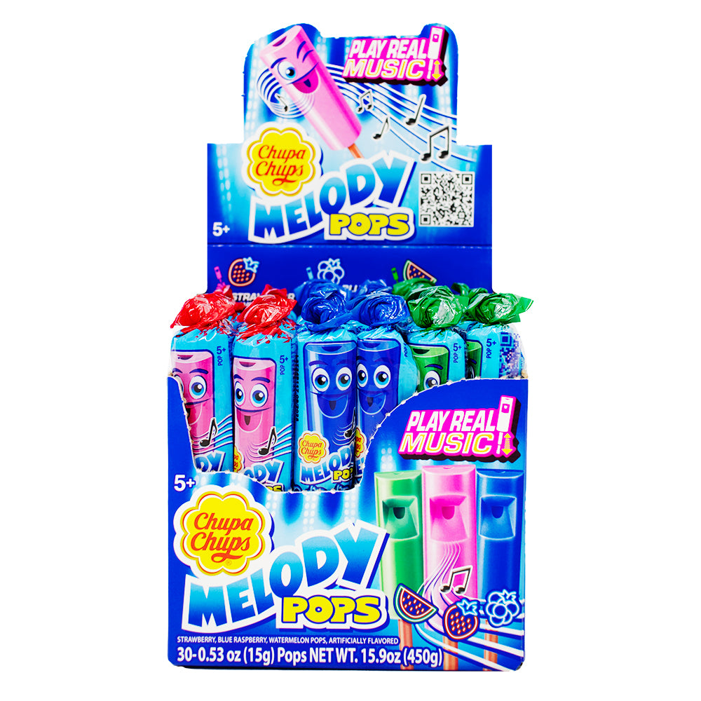 Chupa Chups Melody Pop Assorted Flavours 0.53oz 30 Pack