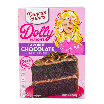 Dolly Parton Chocolate Cake Mix 18oz - 12 Pack Nutrition Facts Ingredients
