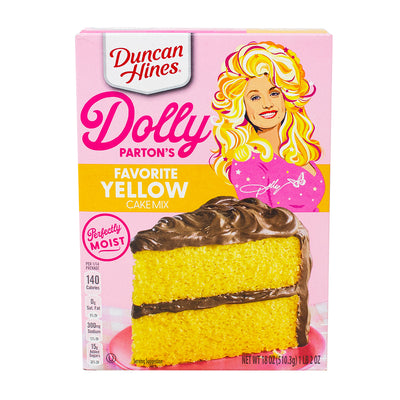 Dolly Parton Yellow Cake Mix 18oz - 12 Pack
