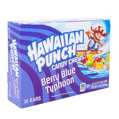 Hawaiian Punch Chew Bars Berry Blue Typhoon .8oz - 36 Pack