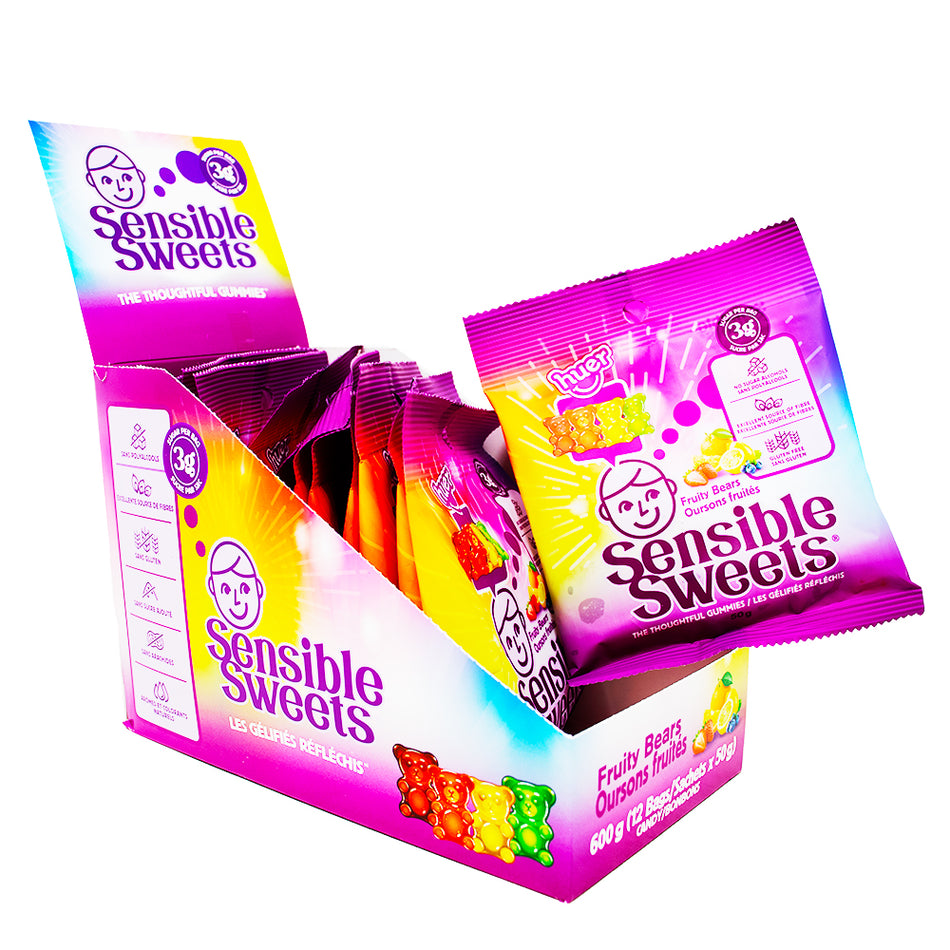 Huer Sensible Sweets Low Sugar Bears 50g - 12 Pack