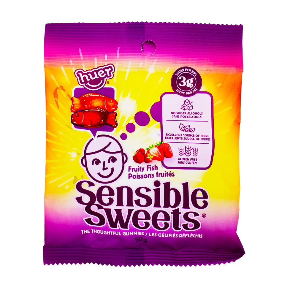 Huer Sensible Sweets Low Sugar Fish 50g - 12 Pack