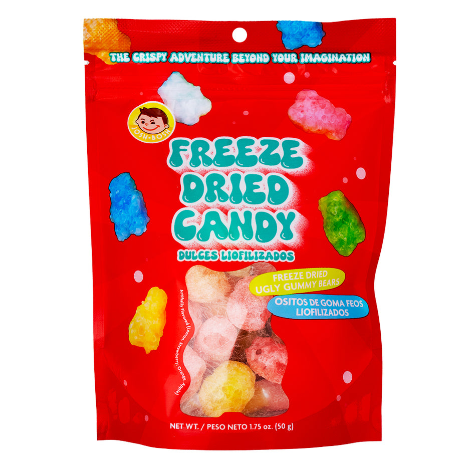 Josh Bosh Freeze Dried Candy Gummy Bear 1.75oz - 24 Pack