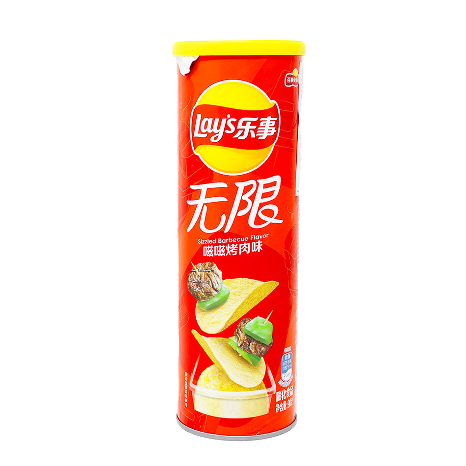 Lays Stax Sizzled BBQ (China) 90g - 12 Pack