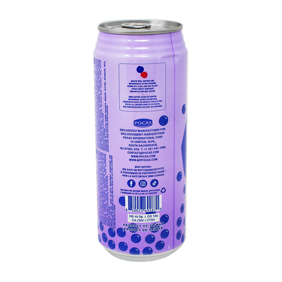 Popping Boba Mixed berry Hibiscus Tea Drink 16.5oz - 24 Pack