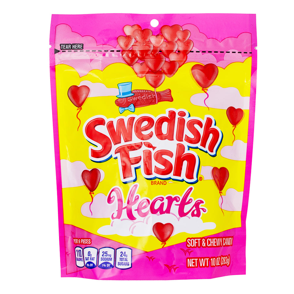 Swedish Fish Hearts - 10oz - 6 Pack