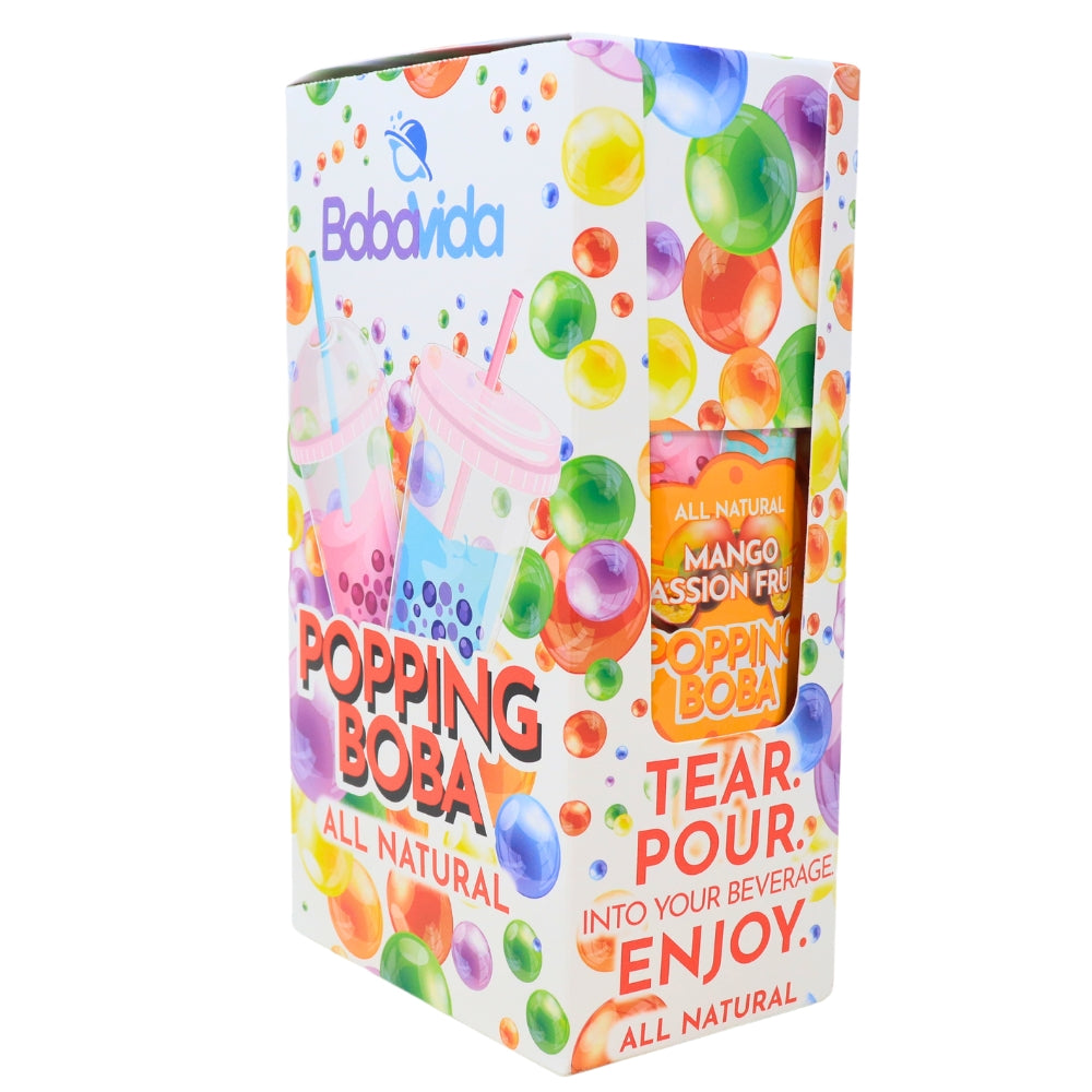 Boba Vida Mango Passionfruit Popping Boba Pearls iWholesaleCandy.ca