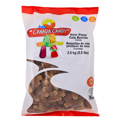 CCC Sour Fizzy Cola Bottles Gummy Candy 2.5kg - 1 Bag