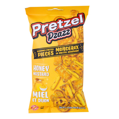 Pretzel Pzazz Honey Mustard 56g - Pack - Pretzels - Snack Food - Snack - Pretzel Pzazz - Pretzel Pzazz Honey Mustard
