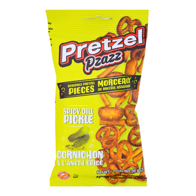 Pretzel Pzazz Dill Pickle 56g - Pack - Pretzel - Pretzel Pzazz - Pretzel Pzazz Spicy Dill Pickle - Snack - Candy Store