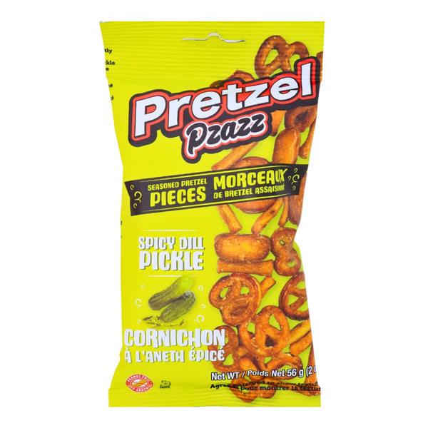 Pretzel Pzazz Dill Pickle 56g - Pack - Pretzel - Pretzel Pzazz - Pretzel Pzazz Spicy Dill Pickle - Snack - Candy Store