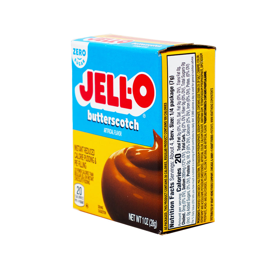 Jell-O Instant Pudding Sugar Free Butterscotch 1oz - 24 Pack