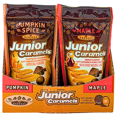 Junior Caramels Halloween Harvest - 12 Pack