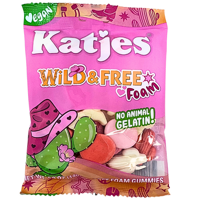 Katjes Wild & Free Foam Gummies 140g - 12 Pack
