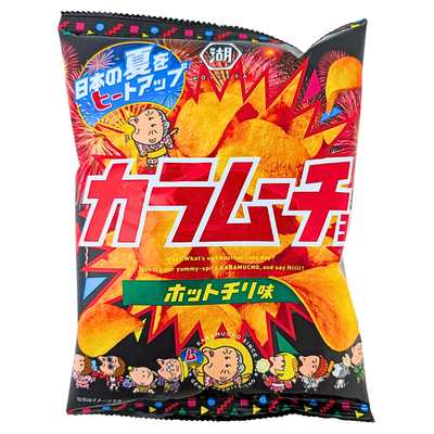 Koikeya Karamucho Hot Chili Potato Chips 55g (Japan) - 12 Pack
