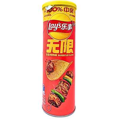 Lays Stax Sizzled BBQ (China) 90g - 12 Pack