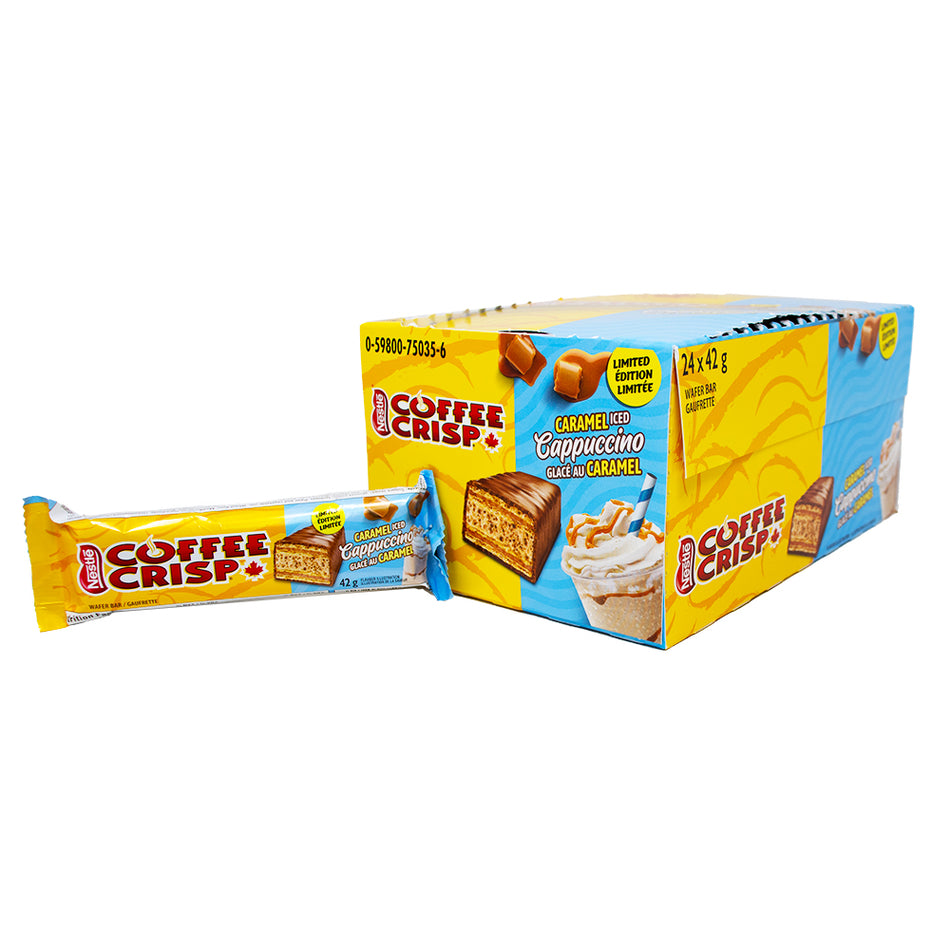 Limited Edition Coffee Crisp Iced Caramel Cappiccino 42g - 24 Pack