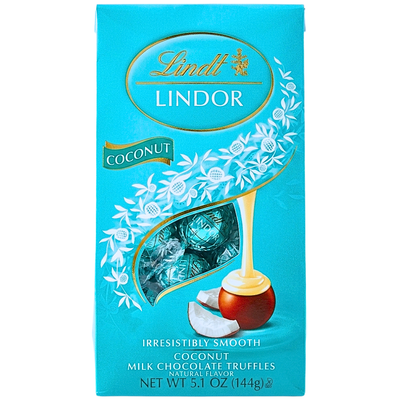 Lindt Lindor Coconut 5.1oz - 6 Pack