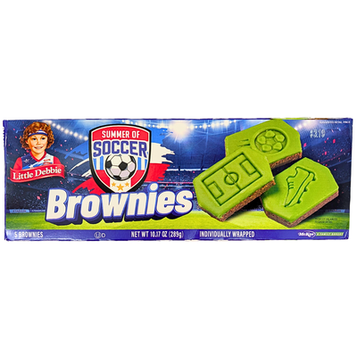 Little Debbie Summer of Soccer Brownies 289g (5 Brownies) - 1 Pack