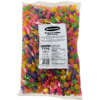 McCormick's Tropical Jellies 2.5kg - 1 Bag Nutreint facts Ingredinets