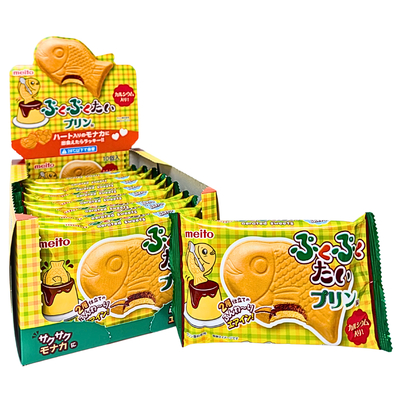 Meito Puku Puku Tai Pudding Wafer 16.8g (Japan) - 10 Pack