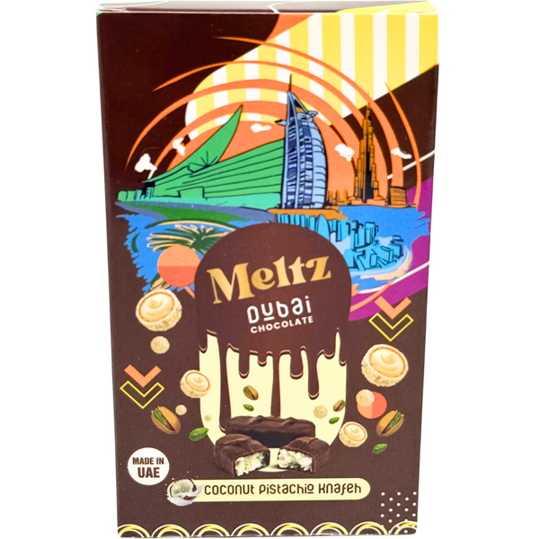 Meltz Dubai Chocolate Coconut Pistachio Knafeh 75g - 12 Bar