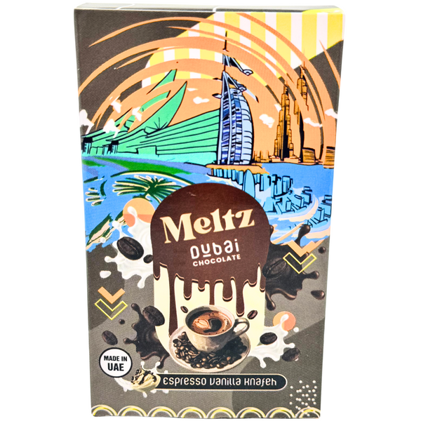 Meltz Dubai Chocolate Espresso Vanilla Knafeh 75g - 12 Bar
