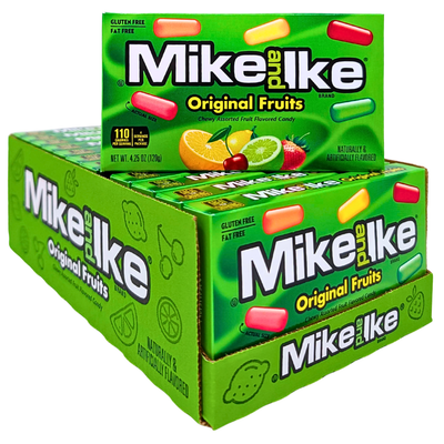 Mike and Ike Original Fruits Candy Theater Box - 4.25oz - 12 Pack