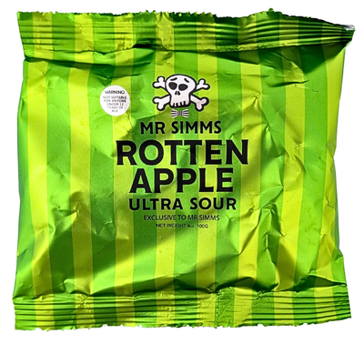Mr Simms Rotten Apple Ultra Sour 100g (UK) - 24 Pack