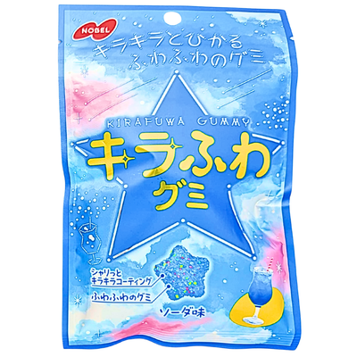 Nobel Kirafuwa Gummy Ramune Soda 50g (Japan) - 6 pack