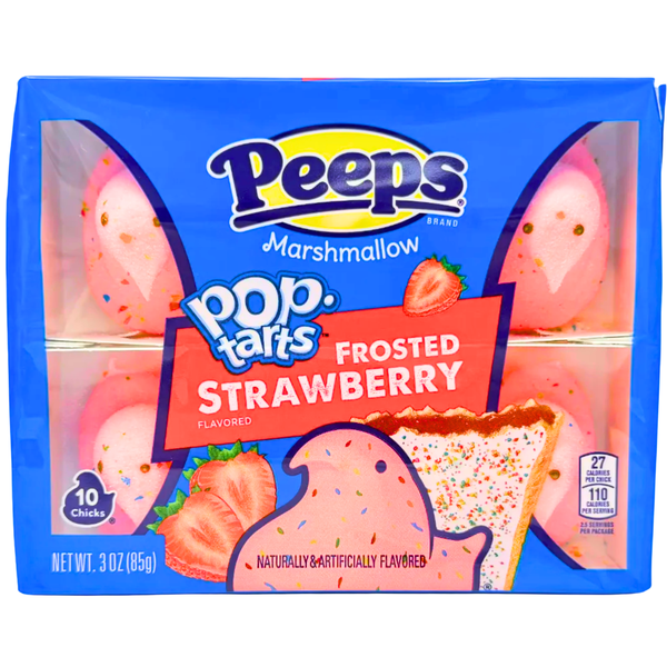 Peeps Chicks Frosted Strawberry Pop-Tarts 10ct 3oz - 36 Pack