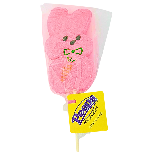 Peeps Marshmallow Giant Pink Bunny Pop 1.5oz - 12 Pack