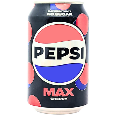 Pepsi MAX Cherry No Sugar 330mL (UK) - 24 Can