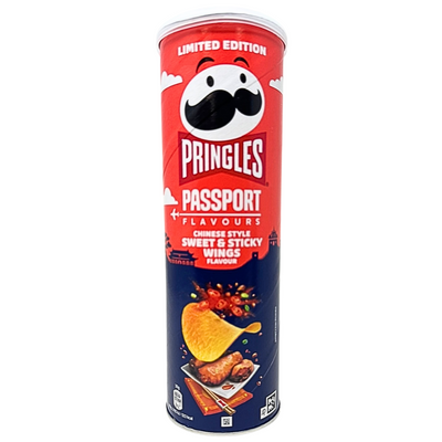 Pringles Passport Sweet & Sticky Wings 165g - 19 Pack